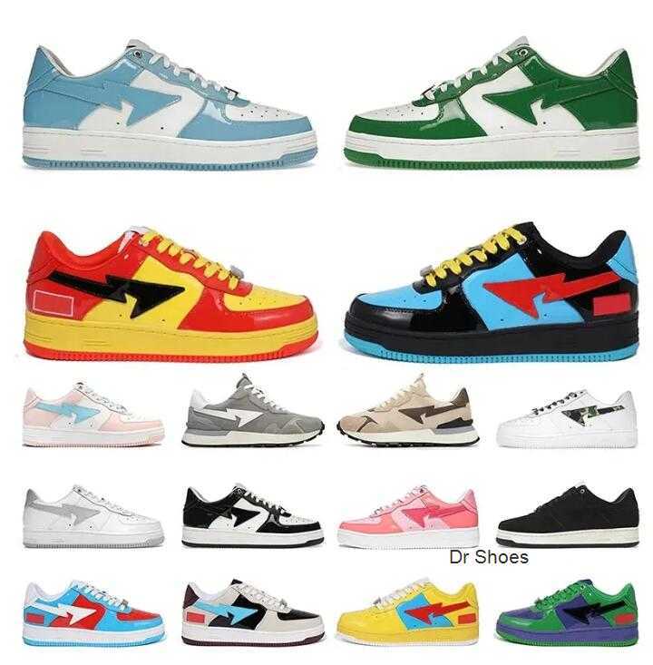 sk 8 Bapestas Baped Designer Casual Shoes Platform Sneakers Bapesta Sk8 Sta Patent Leather Green Black White Plate-forme for Men Women, 17
sk 8 Bapestas Baped Designer Casual Shoes Platform Sneakers Bapesta Sk8 Sta Patent Leather Green Black White Plate-forme for Men Women, 17