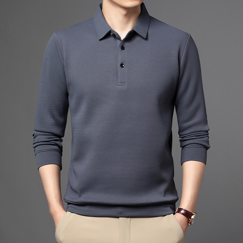 Men's Polos Brand Polo Shirt Men Long Sleeve Business Casual Polo Shirt Mens Clothes Spring Autumn Solid Male Turn Down Collar Tops Tees 230317, Black
Men's Polos Brand Polo Shirt Men Long Sleeve Business Casual Polo Shirt Mens Clothes Spring Autumn Solid Male Turn Down Collar Tops Tees 230317, Black