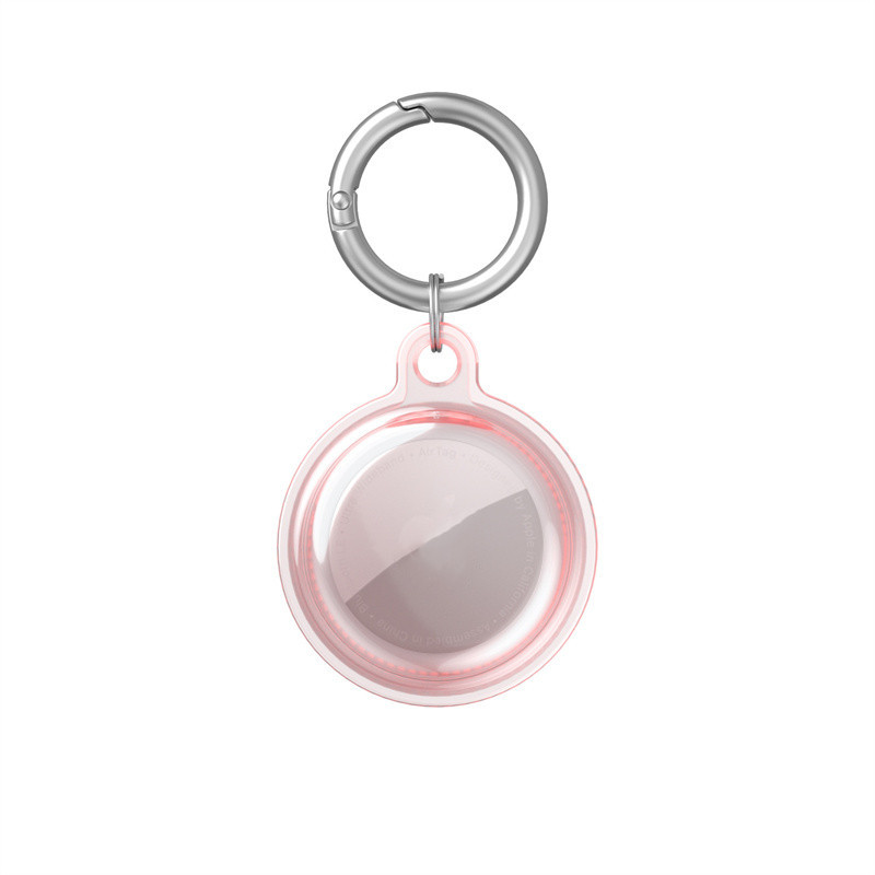 AirTag Trackers Case Loop Soft TPU Silicone Protective Cases Anti-lost Device Finder Keychain Tracker Protect Cover with Buckle Scratch Resistant