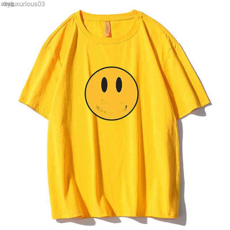 T- Shirt Letter Bottomed Summer Couple Tide Brand High Drew Round Neck Love Bean Same Smiling Face Versatile Cotton Short, Dt1835 dark powder
T- Shirt Letter Bottomed Summer Couple Tide Brand High Drew Round Neck Love Bean Same Smiling Face Versatile Cotton Short, Dt1835 dark powder