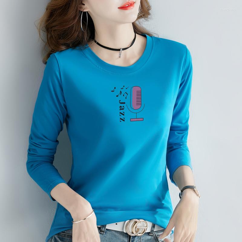 Women's T Shirts Arrival 2023 Spring Autumn Women Long Sleeve Cotton T-shirt Korean Cute Microphone Pattern Print Casual Student, White
Women's T Shirts Arrival 2023 Spring Autumn Women Long Sleeve Cotton T-shirt Korean Cute Microphone Pattern Print Casual Student, White