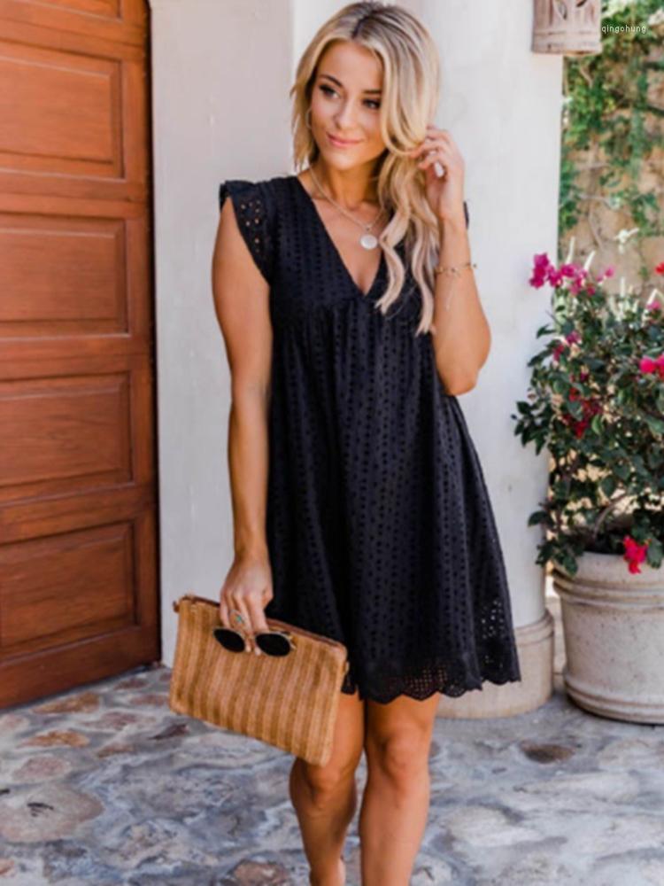 Casual Dresses 2023Summer Women Solid Sweet Princess Dress Hollow Out Sleeveless V-Neck Cotton Streetwear Ladies Party Mini Vestidos, Black
Casual Dresses 2023Summer Women Solid Sweet Princess Dress Hollow Out Sleeveless V-Neck Cotton Streetwear Ladies Party Mini Vestidos, Black
