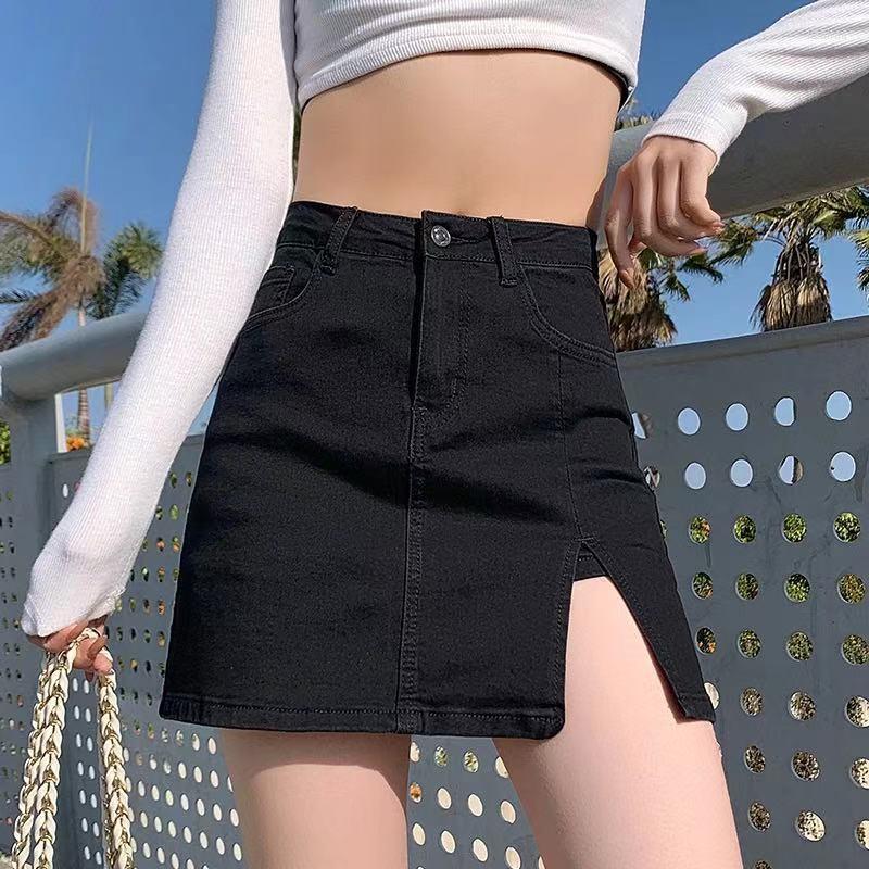 Skirts Y2K Sexy Women Denim Mini Skirt Fashion Summer High Waist Korean Black Blue Package Hip Jeans Harajuku Cotton
Skirts Y2K Sexy Women Denim Mini Skirt Fashion Summer High Waist Korean Black Blue Package Hip Jeans Harajuku Cotton