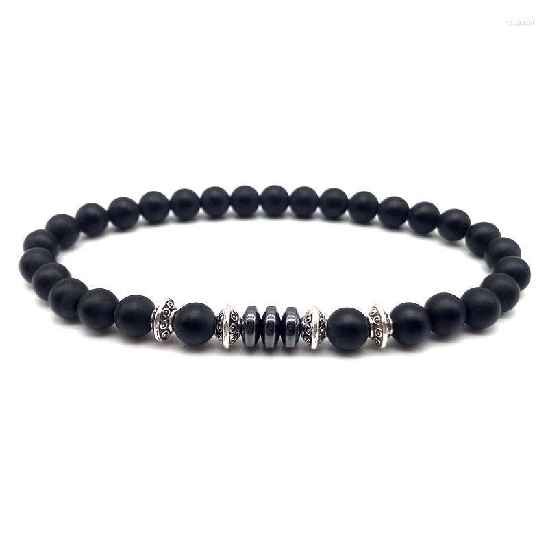 Strand Classic Round Bracelet Men Handmade Simple Black Matte Hematite Beaded For Jewelry Gift
Strand Classic Round Bracelet Men Handmade Simple Black Matte Hematite Beaded For Jewelry Gift