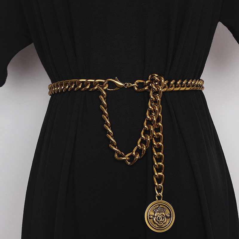 Waist Chain Belts Vintage Bronze Alloy Waist Chain for Women Adjustable Wide Chain Waistband with Statement Ladies Eurpoean Metal Waist Belt 230316, White
Waist Chain Belts Vintage Bronze Alloy Waist Chain for Women Adjustable Wide Chain Waistband with Statement Ladies Eurpoean Metal Waist Belt 230316, White