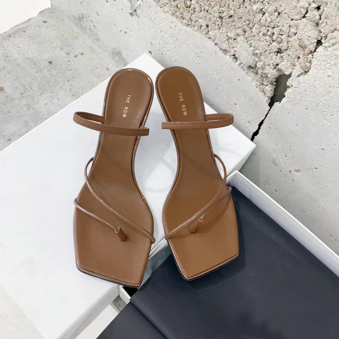 Designer Rai Leather Sandals The Row Sandal Luxury Shoes High Heel Elegant Straps Kitten Heels Slippers Slides Square Toe Fashion Party Wedding USP0, Color 6
Designer Rai Leather Sandals The Row Sandal Luxury Shoes High Heel Elegant Straps Kitten Heels Slippers Slides Square Toe Fashion Party Wedding USP0, Color 6