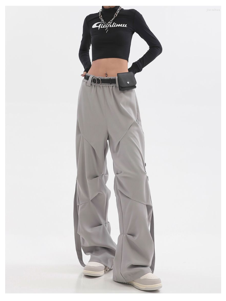 Women' Pants HOUZHOU Techwear Hippie Gray Cargo Parachute Women Y2K Harajuku Streetwear Oversize Black Mopping Kpop Wide Trousers
Women' Pants HOUZHOU Techwear Hippie Gray Cargo Parachute Women Y2K Harajuku Streetwear Oversize Black Mopping Kpop Wide Trousers