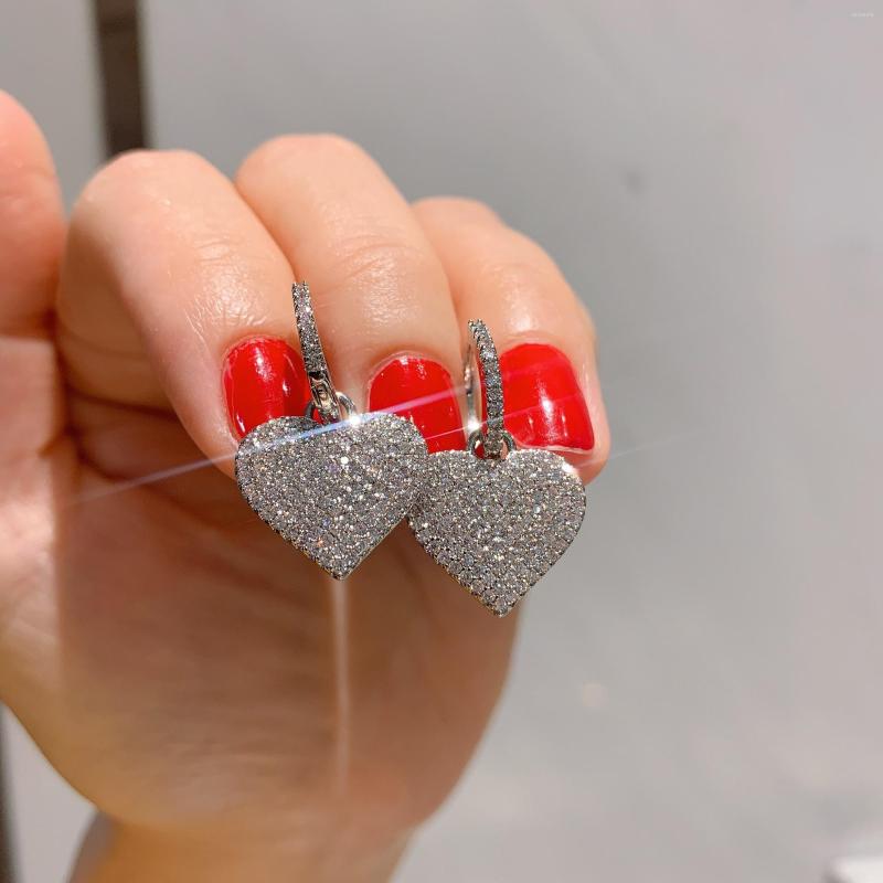 Stud Earrings High Quality Fashion S925 Silver With Heart-shaped Diamonds And Suitable For Couples Gifts
Stud Earrings High Quality Fashion S925 Silver With Heart-shaped Diamonds And Suitable For Couples Gifts