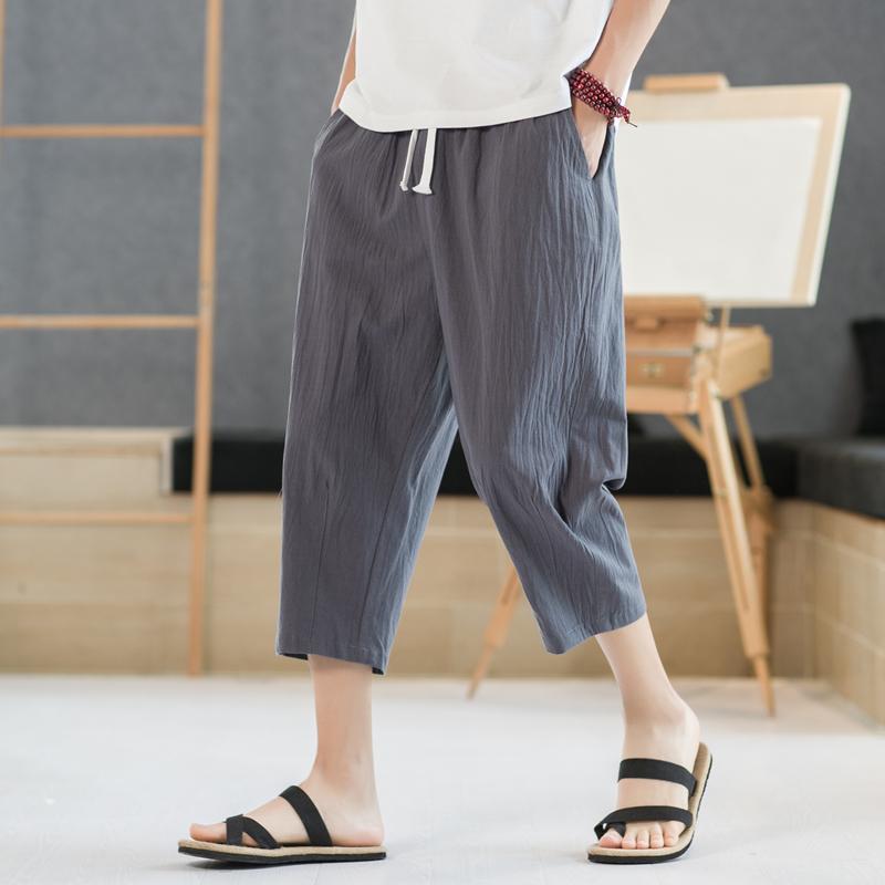 Men's Pants Drop Chinese Style Baggy Harem Men Streetwear Casual Joggers Summer Cotton Linen Sweatpants Calf-Length PantsMen's, Khaki
Men's Pants Drop Chinese Style Baggy Harem Men Streetwear Casual Joggers Summer Cotton Linen Sweatpants Calf-Length PantsMen's, Khaki