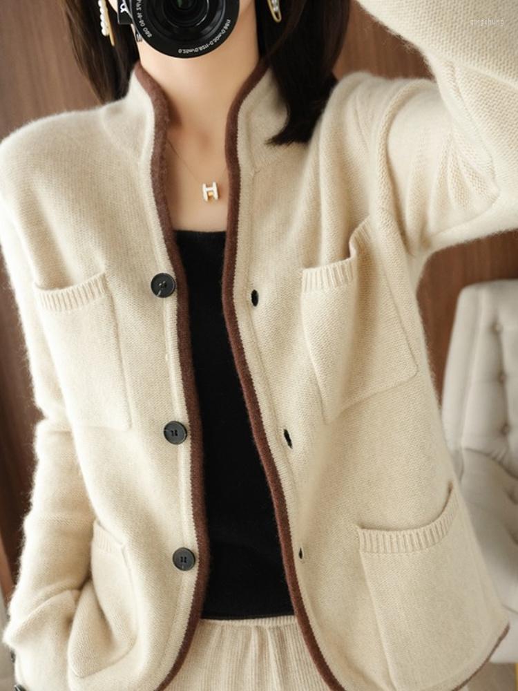 Women' Knits 2023 Autumn Winter Sweater Women Solid Color Stand Collar Casual Tops Korean Fashion Female Jackets White Cardigan, Beige
Women' Knits 2023 Autumn Winter Sweater Women Solid Color Stand Collar Casual Tops Korean Fashion Female Jackets White Cardigan, Beige