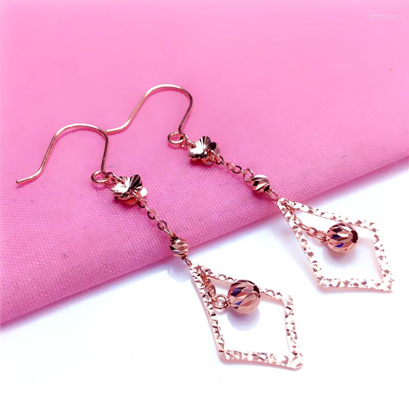 Dangle Earrings 585 Purple Gold Plated 14K Rose Rhombus Long For Women Classic Unique Fashion Wedding Party Jewelry Gift Giving
Dangle Earrings 585 Purple Gold Plated 14K Rose Rhombus Long For Women Classic Unique Fashion Wedding Party Jewelry Gift Giving