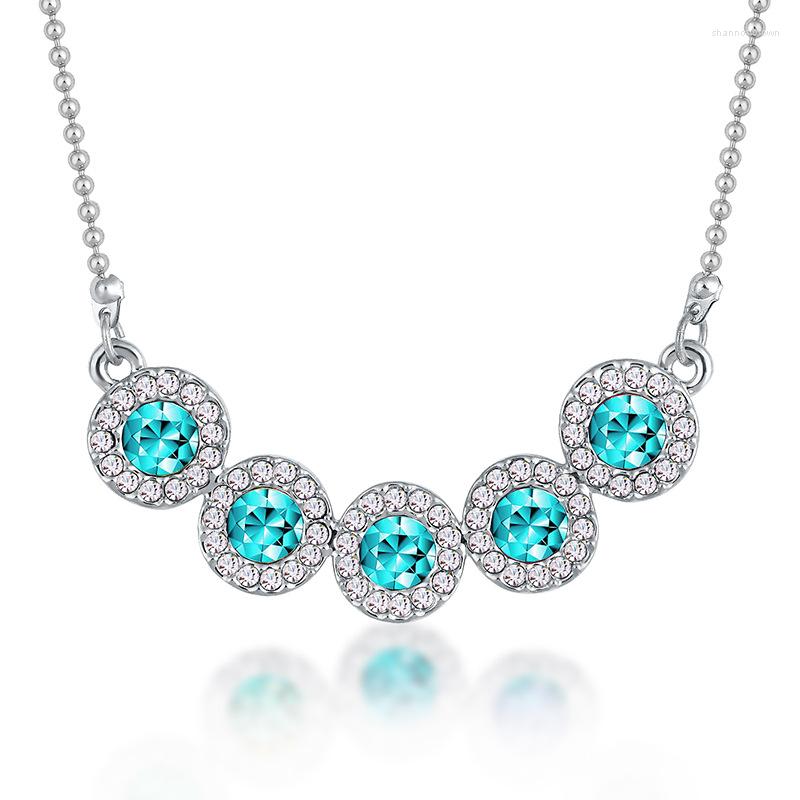 Pendant Necklaces Korean Style Fashion Crystal Necklace Rainbow Color Zircon Real 925 Sterling Silver Jewelry Accessories
Pendant Necklaces Korean Style Fashion Crystal Necklace Rainbow Color Zircon Real 925 Sterling Silver Jewelry Accessories
