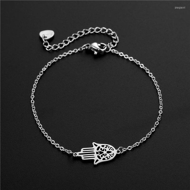 Charm Bracelets Fashion Silver Color Hamsa Hand Fatima Palm For Women Bead Bracelet Ethnic Style Handmade Jewelry
Charm Bracelets Fashion Silver Color Hamsa Hand Fatima Palm For Women Bead Bracelet Ethnic Style Handmade Jewelry