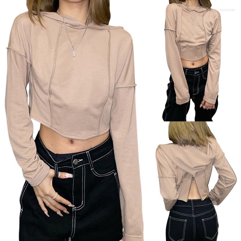 Women' T Shirts Kayotuas Women Tops Hooded Collar Back Zipper Classic Basic Long Sleeve Pullover Ladies Streetwear Casual Clothing
Women' T Shirts Kayotuas Women Tops Hooded Collar Back Zipper Classic Basic Long Sleeve Pullover Ladies Streetwear Casual Clothing