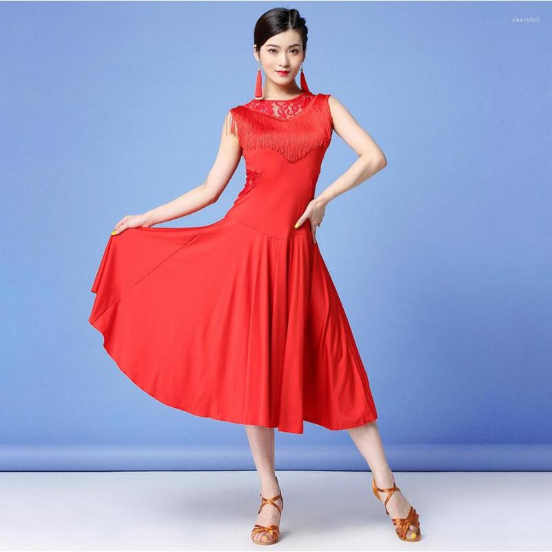 Stage Wear Women Dance Clothes Salsa Samba Front Fringes Class Dress Sleeveless Spandex Lace Irregular One-piece Latin Dresses, Black
Stage Wear Women Dance Clothes Salsa Samba Front Fringes Class Dress Sleeveless Spandex Lace Irregular One-piece Latin Dresses, Black