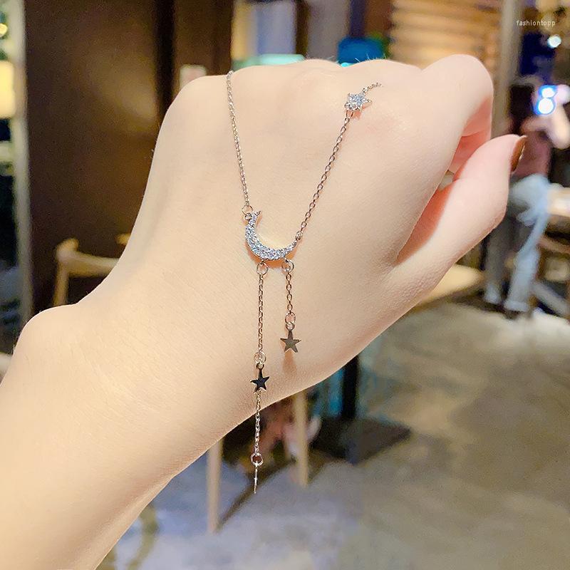 Pendant Necklaces Silver Color Sparkling Rhinestone Moon Choker Elegant Star Tassels Neck Chain Luxury Necklace Gift For Women
Pendant Necklaces Silver Color Sparkling Rhinestone Moon Choker Elegant Star Tassels Neck Chain Luxury Necklace Gift For Women