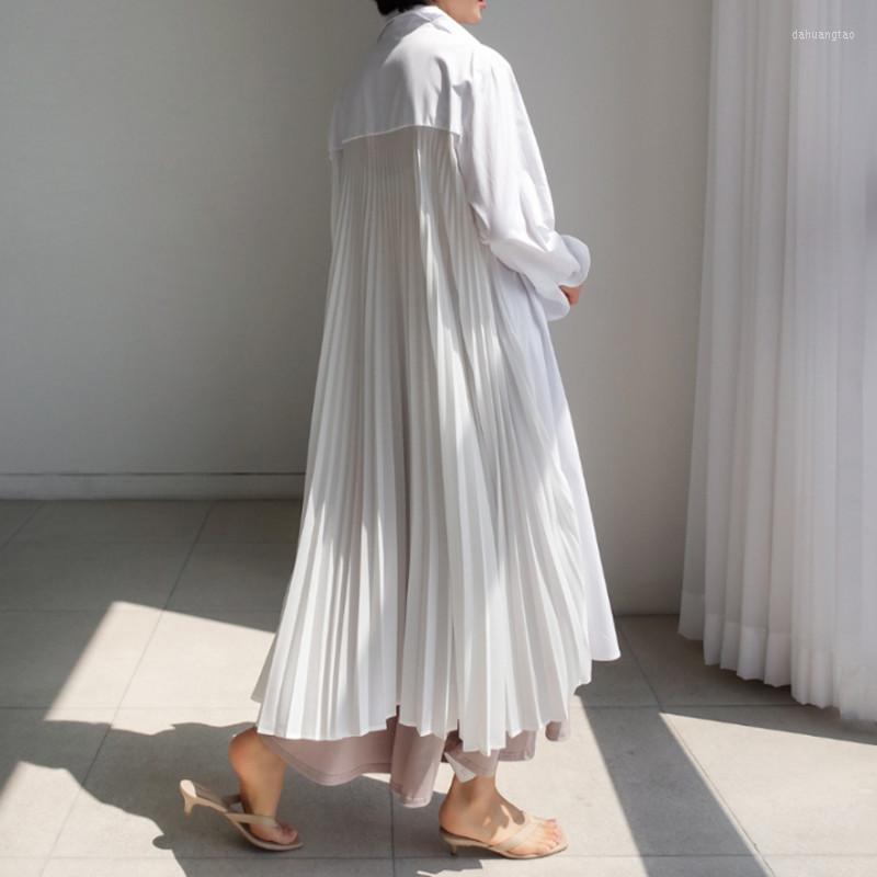 Casual Dresses Loose Black White Pleated Shirt Dress Long Sleeve Minimalist Robe Longue Cool Girl
Casual Dresses Loose Black White Pleated Shirt Dress Long Sleeve Minimalist Robe Longue Cool Girl