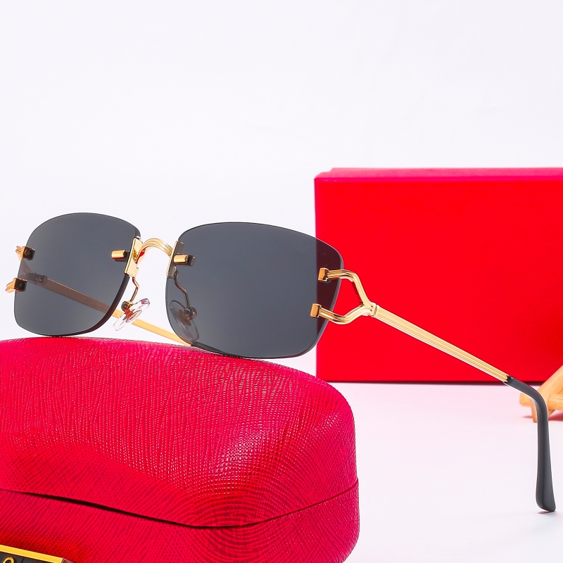 Designer Red Sunglasses For Women Man Sun glasses Fashion Classic Rimless Gold Metal Frame Cart Eyeglasses Goggle Outdoor Beach Multiple Styles With original box
Designer Red Sunglasses For Women Man Sun glasses Fashion Classic Rimless Gold Metal Frame Cart Eyeglasses Goggle Outdoor Beach Multiple Styles With original box