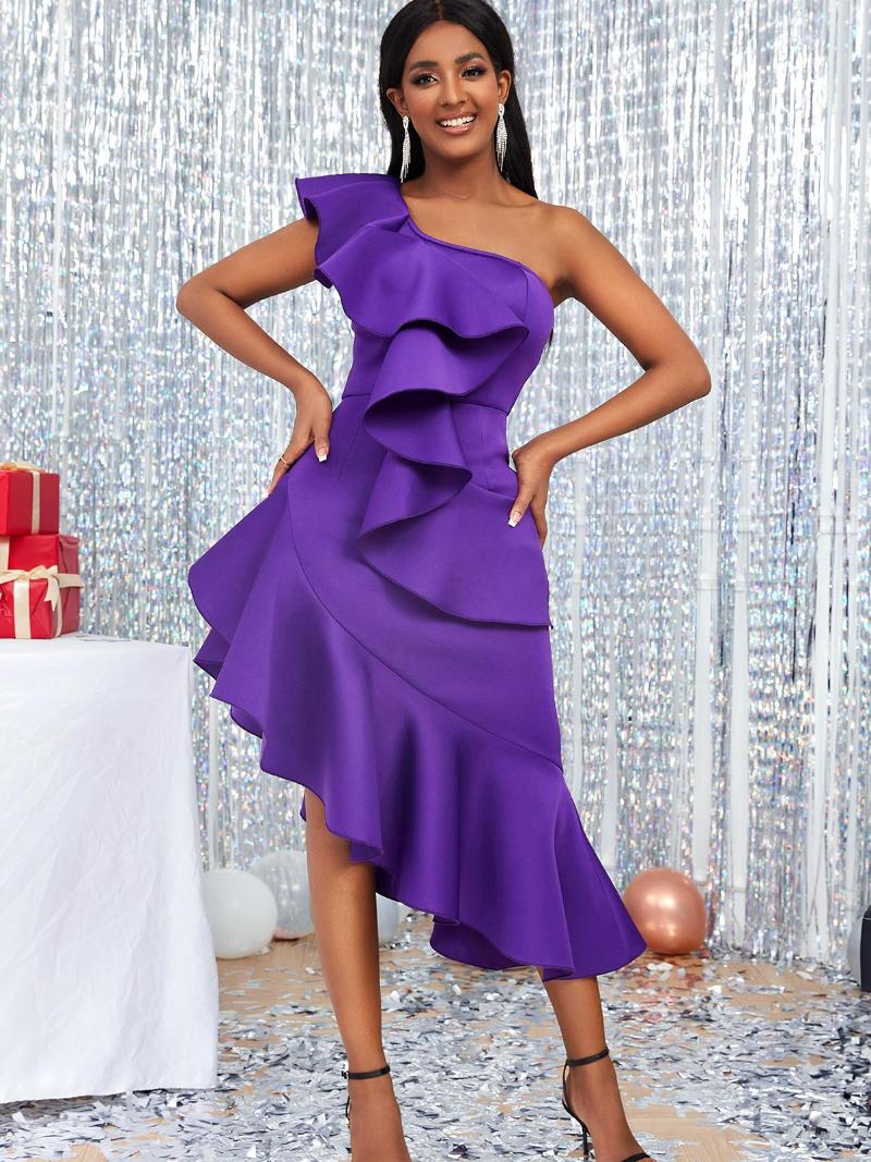 Casual Dresses AOMEI Women One Shoulder Party Christmas Birthday Ruffles High Waist Irregular Sexy Event Evening Wedding Occasion Gowns, Purple
Casual Dresses AOMEI Women One Shoulder Party Christmas Birthday Ruffles High Waist Irregular Sexy Event Evening Wedding Occasion Gowns, Purple