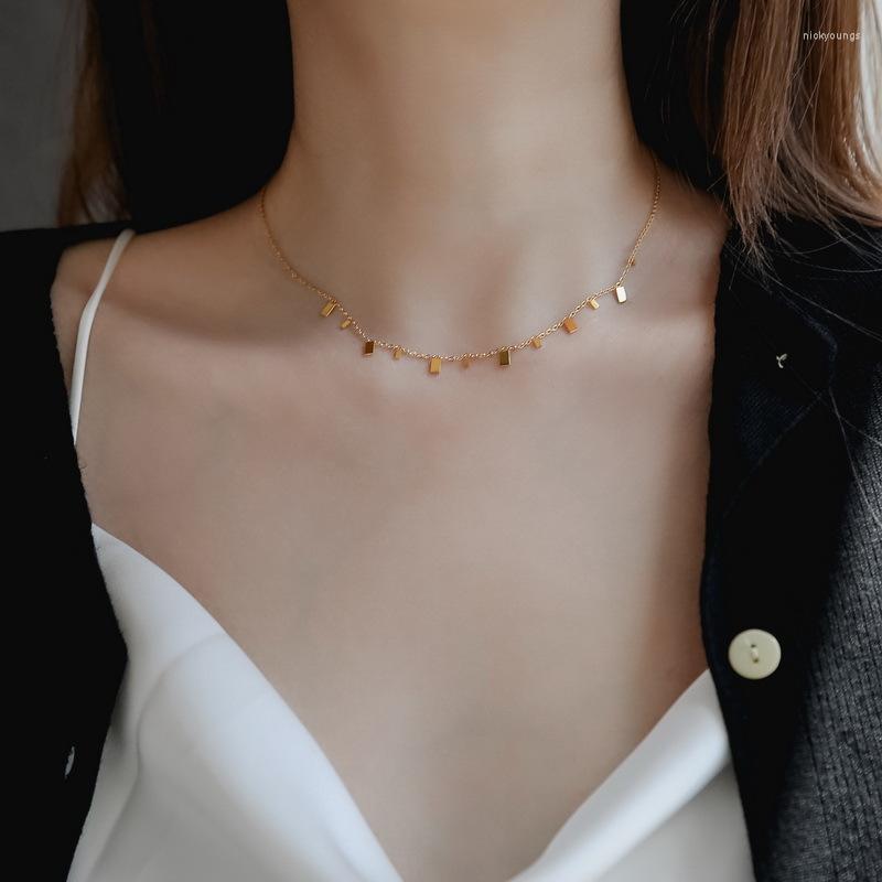 Chains Tassel Rectangular Small Necklace Female Summer Clavicle Chain Jewelry Joker Advanced Valentine Day Gift Does Not Fade
Chains Tassel Rectangular Small Necklace Female Summer Clavicle Chain Jewelry Joker Advanced Valentine Day Gift Does Not Fade
