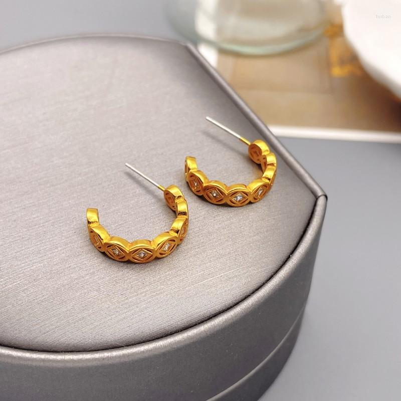 Stud Earrings Korean Fashion Delicate Small Inlaid Zircon C Shape For Women Plating 18k Gold Jewelry Gift
Stud Earrings Korean Fashion Delicate Small Inlaid Zircon C Shape For Women Plating 18k Gold Jewelry Gift
