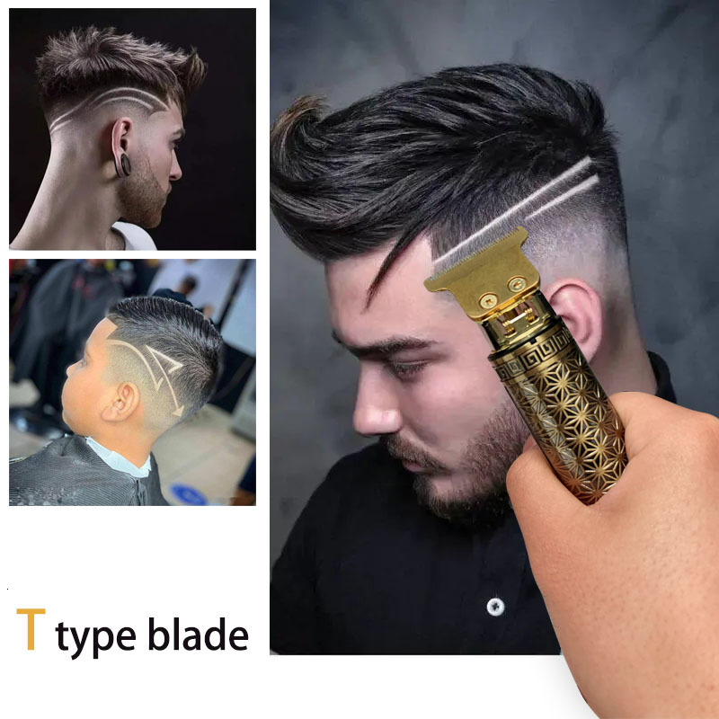 Hair Trimmer T9 Men's Electric shaver Beard men face hair trimmer razor for facial cleaning T type blade clipper 230317 C260312