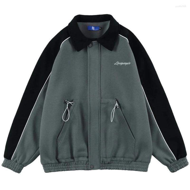 Men' Jackets Spring Harajuku Streetwear For Men With Pockets Cotton Patchwork Jacket Casual Varsity Couple Outerwear, Gray
Men' Jackets Spring Harajuku Streetwear For Men With Pockets Cotton Patchwork Jacket Casual Varsity Couple Outerwear, Gray