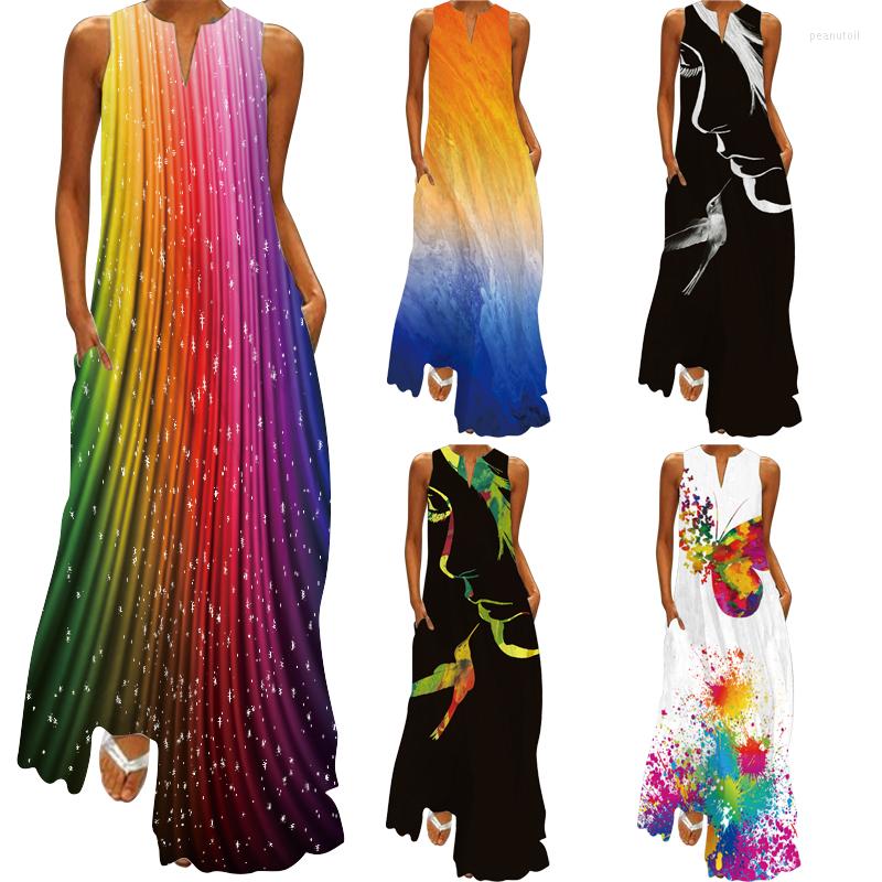 Casual Dresses Pullover Dress For Women 2023 Summer Women's Fashion Sexy Digital Printed V-Neck Sleeveless Insert Pocket Maxi S-5XL, Vlcq-156
Casual Dresses Pullover Dress For Women 2023 Summer Women's Fashion Sexy Digital Printed V-Neck Sleeveless Insert Pocket Maxi S-5XL, Vlcq-156