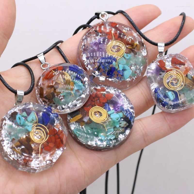 Pendant Necklaces Natural Stone Necklace Charms Seven Chakras Agates For Women Jewerly Gift Length 45cm
Pendant Necklaces Natural Stone Necklace Charms Seven Chakras Agates For Women Jewerly Gift Length 45cm
