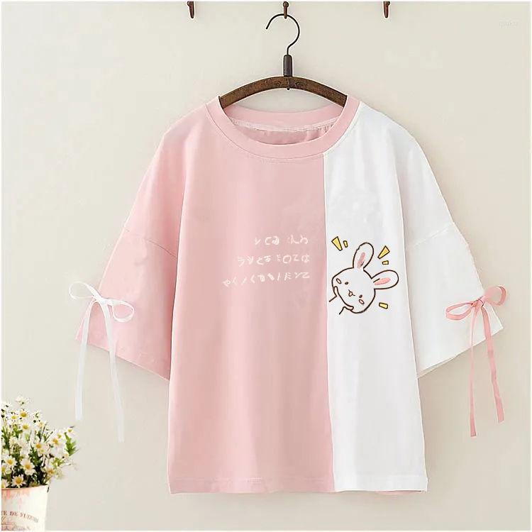 Women' T Shirts Cotton Cartoon Embroidery Short-sleeved T-shirt Female Korean Student Girl Color Matching Shirt, Blue
Women' T Shirts Cotton Cartoon Embroidery Short-sleeved T-shirt Female Korean Student Girl Color Matching Shirt, Blue