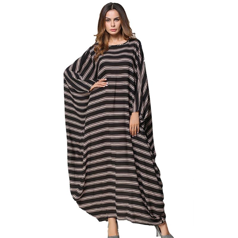 Casual Dresses Nice Spring Dress Women Muslim Abaya O Neck Long StripedLong Batwing Sleeve Middle East Islamic Loose, Black
Casual Dresses Nice Spring Dress Women Muslim Abaya O Neck Long StripedLong Batwing Sleeve Middle East Islamic Loose, Black