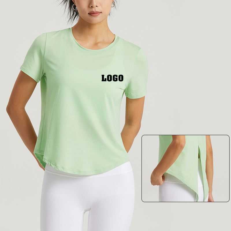 Cool Fabric Loose Gym Outdoor Fitness Wear Quick Dry Activewear Sports Running Short Sleeve Yoga Shirt For Women, Creamy mint green
Cool Fabric Loose Gym Outdoor Fitness Wear Quick Dry Activewear Sports Running Short Sleeve Yoga Shirt For Women, Creamy mint green