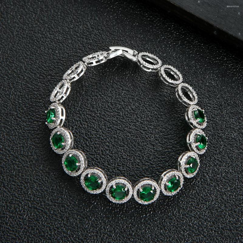 Charm Bracelets Luxury Round Tennie Bangles Cubic Zirconia CZ Bohemian For Women Femme Fashion Jewelry S0375
Charm Bracelets Luxury Round Tennie Bangles Cubic Zirconia CZ Bohemian For Women Femme Fashion Jewelry S0375