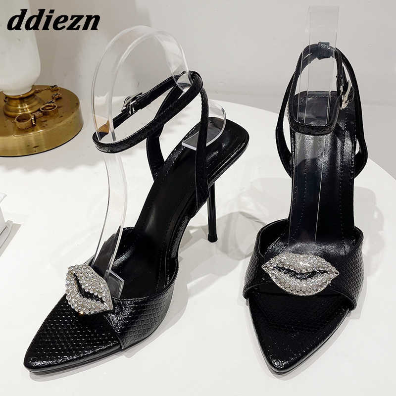 2023 Party Ladies High Heels Sandals Rhinestones Fashion Elegant Women Pumps Shoes Outdoor Casual Female Buckle Strap Sandal 0316, Black
2023 Party Ladies High Heels Sandals Rhinestones Fashion Elegant Women Pumps Shoes Outdoor Casual Female Buckle Strap Sandal 0316, Black