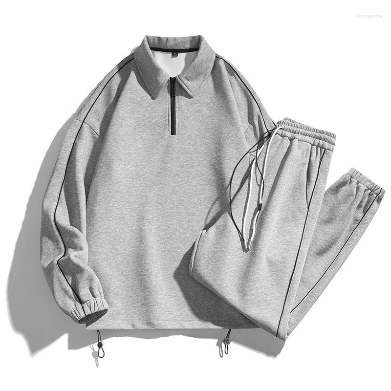 Gym Clothing Men Tracksuit 2 Piece Set Casual Sports Suit Spring Autumn Men's Fashion Half Zipper Long Sleeve Sweatshirt Sweatpants Sets, White
Gym Clothing Men Tracksuit 2 Piece Set Casual Sports Suit Spring Autumn Men's Fashion Half Zipper Long Sleeve Sweatshirt Sweatpants Sets, White