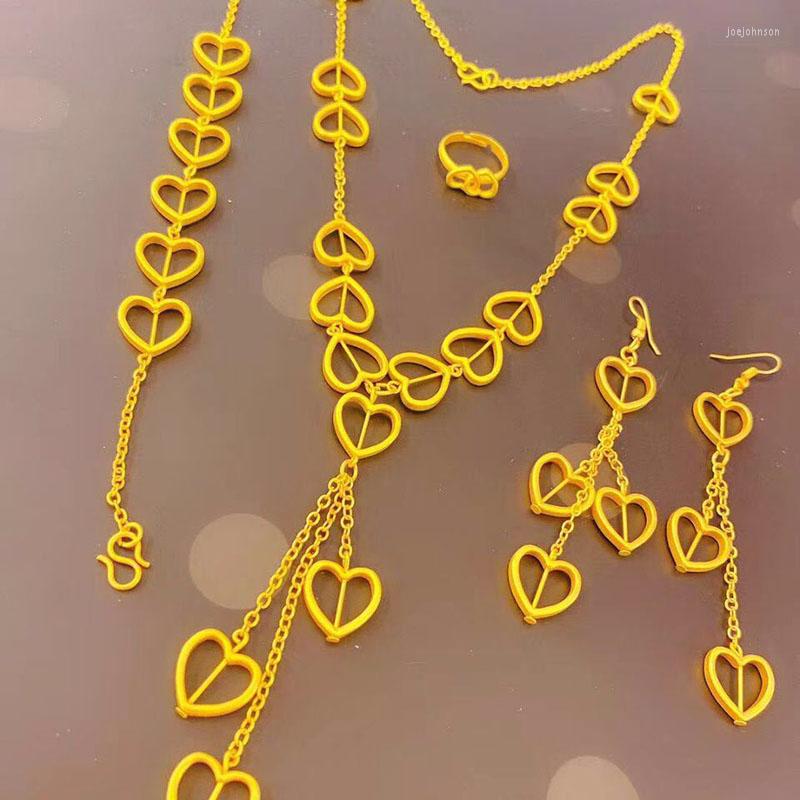 Necklace Earrings Set Fashion Jewelry Earring Ring Bracelet Four-piece CHD21054, Picture shown
Necklace Earrings Set Fashion Jewelry Earring Ring Bracelet Four-piece CHD21054, Picture shown