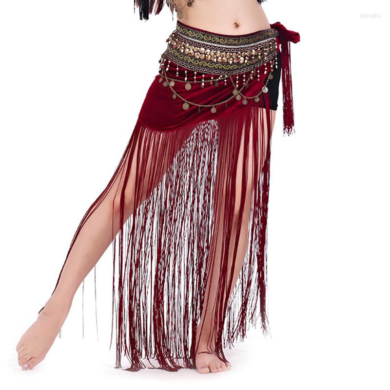 Stage Wear Tribal Belly Dance Clothes Gypsy Costume Accessories Long Fringe Cotton Wrap Hip Scarf With Beads, Black
Stage Wear Tribal Belly Dance Clothes Gypsy Costume Accessories Long Fringe Cotton Wrap Hip Scarf With Beads, Black