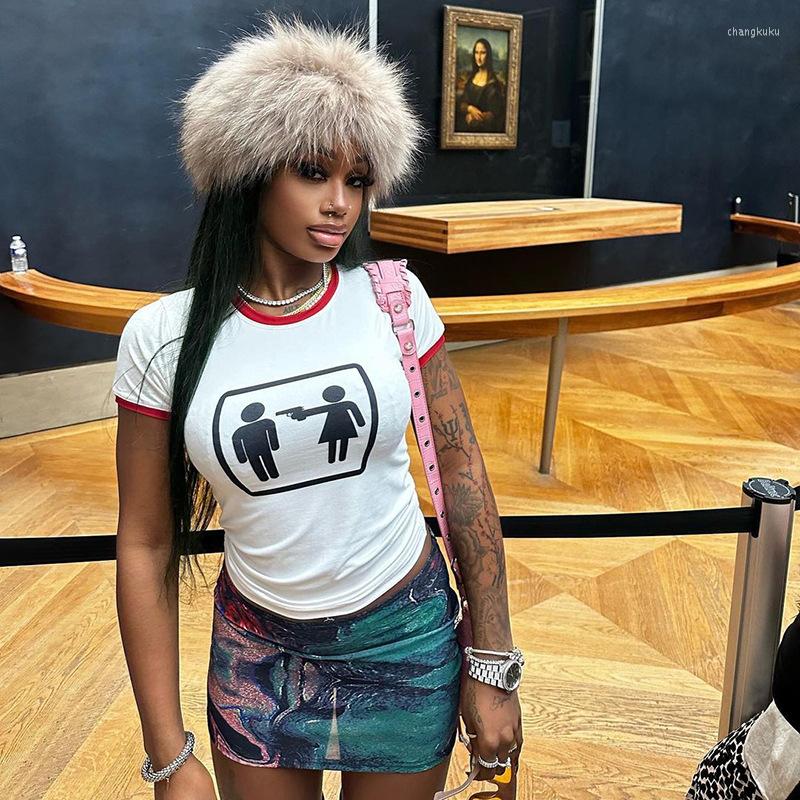 Women' T Shirts 2023 Street Girl Style Casual Short All-Match T-shirt Comfortable Basic Round Neck Contrast Color Printed Sleeve, White
Women' T Shirts 2023 Street Girl Style Casual Short All-Match T-shirt Comfortable Basic Round Neck Contrast Color Printed Sleeve, White