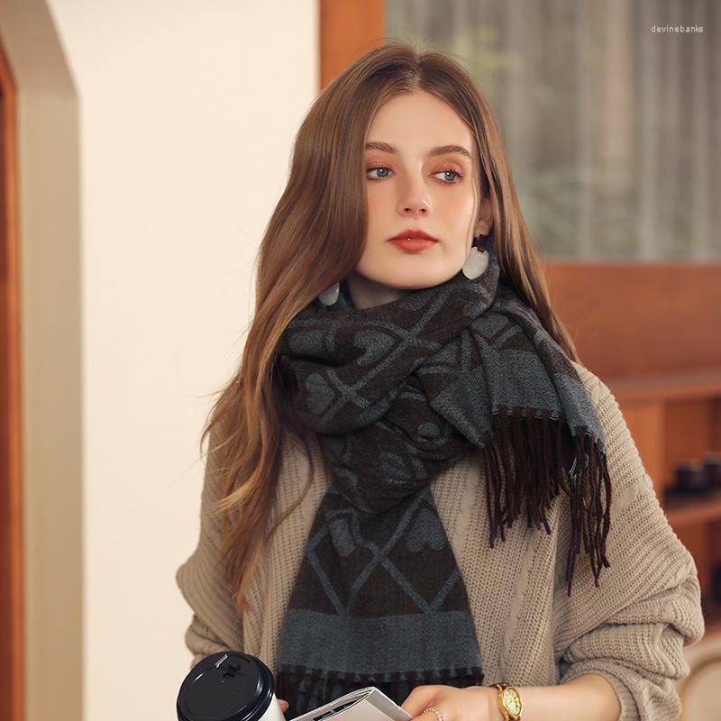 Scarves Elegant Lady Cashmere Scarf Heart Print Autumn Winter Hijabs For Women Tassel Pashmina Shawls Wraps Large Blue Green Cute
Scarves Elegant Lady Cashmere Scarf Heart Print Autumn Winter Hijabs For Women Tassel Pashmina Shawls Wraps Large Blue Green Cute
