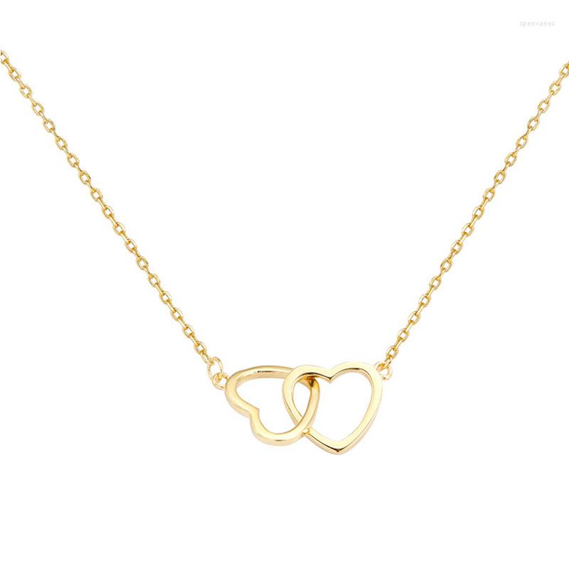 Chains PANJBJ Silver Color For Women Girl Double Love Heart Necklace Fashion Valentine's Day Romantic Jewelry Birthday Gift Dropship
Chains PANJBJ Silver Color For Women Girl Double Love Heart Necklace Fashion Valentine's Day Romantic Jewelry Birthday Gift Dropship