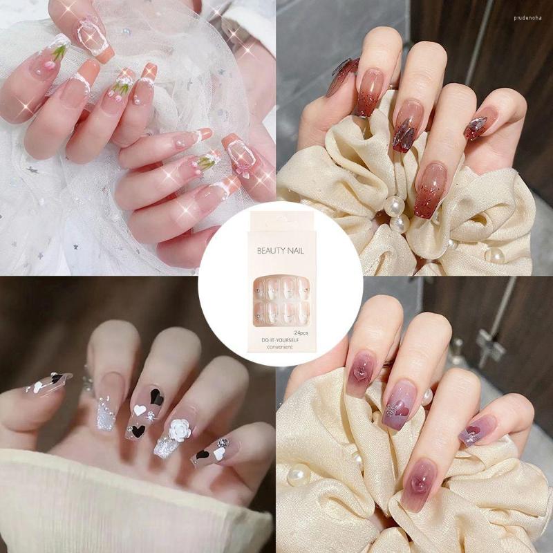 False Nails 24pcs/Box Nail Art Accessories Artificial Full Cover Detachable Wearable Tips Square Head Fake
False Nails 24pcs/Box Nail Art Accessories Artificial Full Cover Detachable Wearable Tips Square Head Fake