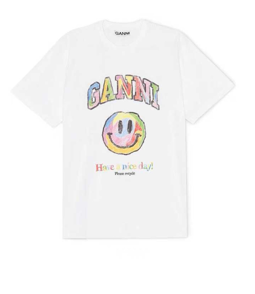 2023ss Women Designer T shirt Rainbow Small Flower Print Gray Casual Short Sleeve Tops, Rainbow smiling face (same style as gu a
2023ss Women Designer T shirt Rainbow Small Flower Print Gray Casual Short Sleeve Tops, Rainbow smiling face (same style as gu a