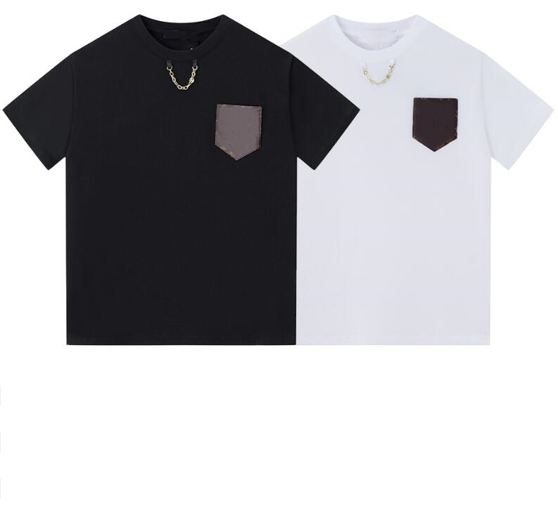 23SS new Men' T-Shirts Short Sleeves casual fashion Chain pocket Brand Designers Highs Quality pure cotton women' t shirt, Black
23SS new Men' T-Shirts Short Sleeves casual fashion Chain pocket Brand Designers Highs Quality pure cotton women' t shirt, Black