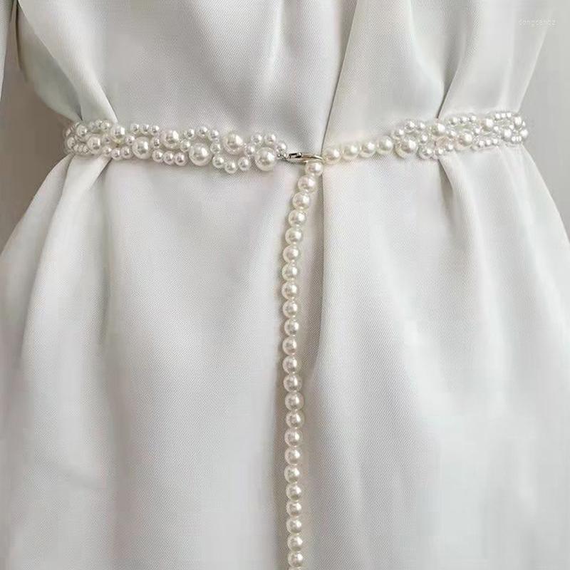 Belts Women Waist Belt Temperament Elegant Pearl Female Girls Dress Crystal Strap Wedding Chain Girl Accessories, Black
Belts Women Waist Belt Temperament Elegant Pearl Female Girls Dress Crystal Strap Wedding Chain Girl Accessories, Black