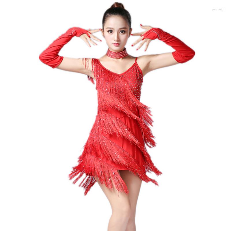 Stage Wear 2023 Women Competition Dance Clothes Sequins Costume Set Fringe Salsa Ballroom Ladies Braces Latin Dress With Sleeves, Black
Stage Wear 2023 Women Competition Dance Clothes Sequins Costume Set Fringe Salsa Ballroom Ladies Braces Latin Dress With Sleeves, Black