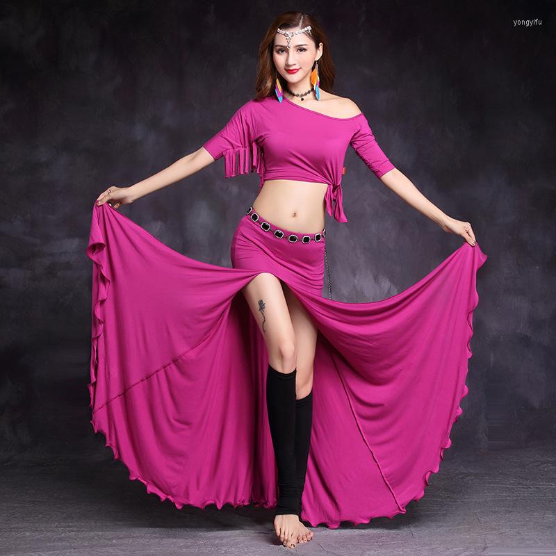 Stage Wear 2023 Women Modal Class Off-shoulder Top And Skirt Side Slit Belly Dance Costume Set For Girls, Black
Stage Wear 2023 Women Modal Class Off-shoulder Top And Skirt Side Slit Belly Dance Costume Set For Girls, Black