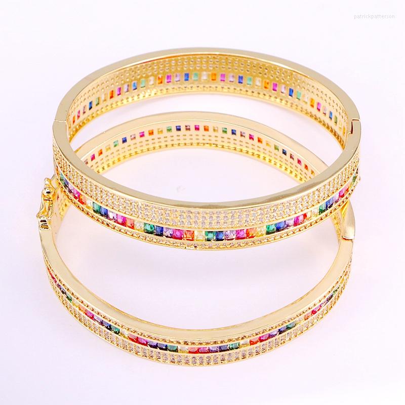 Bangle 4PCS Colorful Zirconia Elegant CZ Micro Pave Charm Rainbow Bracelets Crystal Cuff Bangles Top Fashion Jewelry Gifts
Bangle 4PCS Colorful Zirconia Elegant CZ Micro Pave Charm Rainbow Bracelets Crystal Cuff Bangles Top Fashion Jewelry Gifts