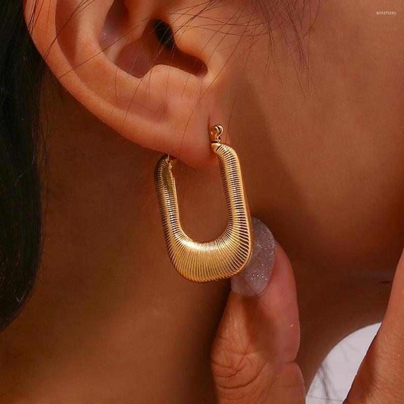Hoop Earrings 2023 Trending Hoops Casting Rectangle Chunky Textured Gold Color For Women Vintage Grunge Jewelry Aretes De Mujer
Hoop Earrings 2023 Trending Hoops Casting Rectangle Chunky Textured Gold Color For Women Vintage Grunge Jewelry Aretes De Mujer