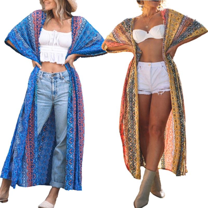 Women' Swimwear Chiffon Long Dresses Sundress Boho Fashion Sleeve Anti-UV Sunproof Bikini Cover Ups Cardigan SwimwearWomen, Blue
Women' Swimwear Chiffon Long Dresses Sundress Boho Fashion Sleeve Anti-UV Sunproof Bikini Cover Ups Cardigan SwimwearWomen, Blue