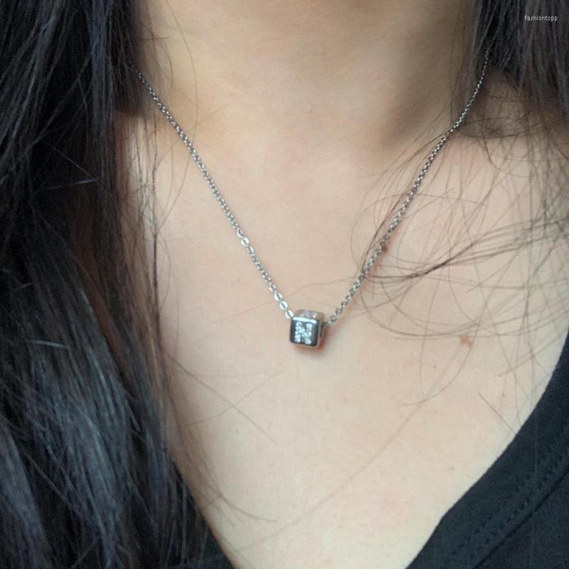 Pendant Necklaces Cute Cubic Zircon Initial Letter Hollow Square Dice Charm Choker Necklace Trendy Silver Color CZ Alphabet Collar Steel
Pendant Necklaces Cute Cubic Zircon Initial Letter Hollow Square Dice Charm Choker Necklace Trendy Silver Color CZ Alphabet Collar Steel